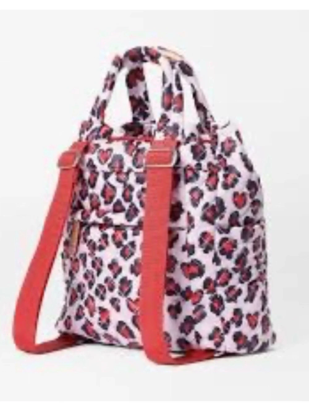 NWOT MZ WALLACE Heart Leopard Metro Small Convertible Backpack, limited print